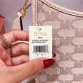 thumbnail image 6 of Michael Kors Women Briley Small Logo Messenger Bag, Beige and Gold, 6 of 6