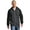 Graphite Heather/ Black, variant on Sport-Tek Men's Raglan Colorblock Hooded Jacket