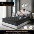 thumbnail image 4 of Viscountess 12 Inch Queen Mattress Eurotop with Gel Memory Foam Hybrid Mattress in a Box Individually Wrapped Pocket Coils Innerspring Motion Isolation Edge Support, 4 of 13
