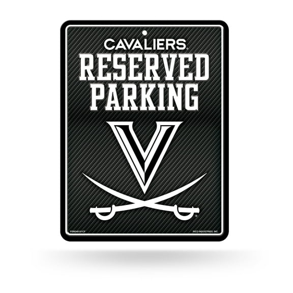 Virginia University - Carbon Fiber Design - Metal Parking Sign