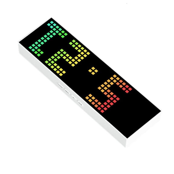 Table Clock with 12/24H Colorful Display Voice Control LED Digital Alarm Clock