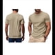thumbnail image 3 of Camiseta de Viscosa de Bambú para Hombre, Ultra Suave, , con Cuello Redondo Refrescante, Informal, Básica, Interior Caqui L, 3 of 6