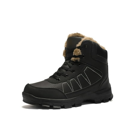 OwnShoe Snow Boots Ankle Warm Anti-Slip Fur Shoes (Best Anti Slip Snow Boots)