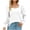 White, variant on Qertyioot Holiday Deals Saving! Women's Tunic Tops For Leggings Neck Puff Sleeve Casual Fall Sweatshirts