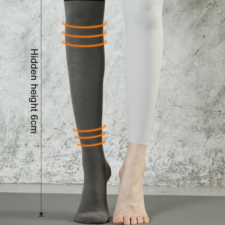 Knee High Toeless Long Non-Slip Grip Socks - Anti Skid Yoga, Barre, Pilates,  Home & Leisure 