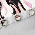 thumbnail image 4 of Castle Fairy High Heels Curtains Pack of 2 (42x84 Each),Kawaii Bow Curtains Blackout, 4 of 6