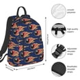 thumbnail image 2 of Honeii Bowling Ball And Flame Print Lightweight Backpacks,Carry on Backpack,Durable Backpack for School, Work & Travel, 2 of 7