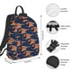 thumbnail image 2 of Disketp Bowling Ball And Flame Mochila Ligera e Impermeable, Mochila de Día Resistente para Viajes, Senderismo y Uso Diario para Hombre y Mujer, 2 of 7