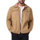 thumbnail image 5 of Abrigo de invierno INSPIRE CHIC para hombres, con cuello, botones frontales, forro de felpa, bolsillos, chaqueta de camionero XL color caqui oscuro, 5 of 6