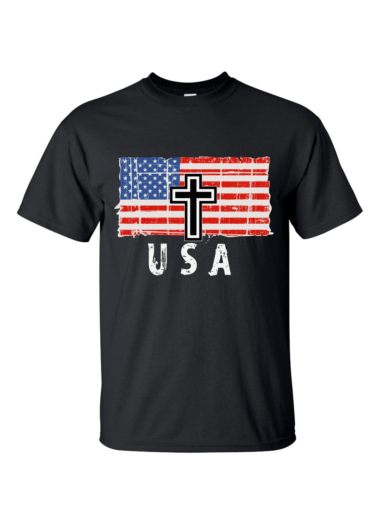 big and tall t-shirt for men USA American flag pride patriotic july 4th tall tee 