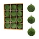 thumbnail image 2 of Adornos navideños, 12 bolas navideñas flocadas, juego de decoración navideña. Diversos estilos de adornos para árboles de Navidad que también se pueden usar para otras fiestas., 2 of 6