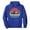 Blue, variant on Women’s Hooded Sweatshirt Designed for Fall and Winter with Letter Print Functional Everyday Wear for Daily use Black S