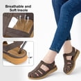 thumbnail image 5 of Ablanczoom Flats Sandals for Women: Comfortable Dressy Womens Sandals Arch Support Wedge Summer Shoes, 5 of 9