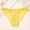 Yellow, variant on JUSLIO Womens Underwear Comfortable Briefs Breathable Soft Mesh Panties Pink L