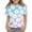 #A27-Blue, variant on Abcomgle Girls Shirts Crewneck Daisy Flower Print Toddler T-Shirt Short Sleeve Tshirts Toddler Summer Fashion Cotton Toddler Tops Girls
