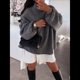 thumbnail image 5 of Suéteres de Cuello Alto de Gran Tamaño para Mujer, Jerseys de Punto Grueso de Larga, Ropa de Moda de Invierno, Otoño Gris M, 5 of 9