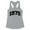 Heather Grey, variant on 1975 College Style Tank Top Fitted Racerback Women's Large White