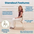 thumbnail image 4 of ECR4Kids Stackable Bentwood Chair, 16in Seat Height, Montessori Furniture, White Wash, 2-Pack, 4 of 9