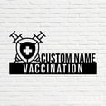 thumbnail image 4 of Handmadetneonsign Vaccination Metal Nameplate, Vaccination Desk Nameplate, Vaccination Desk Name Plate Decor, 4 of 5