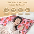 thumbnail image 6 of Fuzoiu Strawberry Print Body Pillowcase 20x54 in,Long Pillow Case, Microfiber Body Pillow Cover, Soft and Breathable Pillowcase, 6 of 7