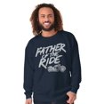 thumbnail image 4 of Biker Dad Father Of Ride Motorcycle Men's Crewneck Sweatshirt Brisco Brands M, 4 of 6