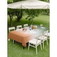 thumbnail image 4 of Outdoor Tablecloth with Umbrella Hole for Patio/Picnic/Party/Camping, Orange Sage Green Ombre Waterproof Table Cloth Rectangle Table Cover Washable, Abstract Aesthetics Modern Art (60"x 120"), 4 of 8