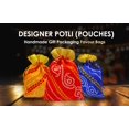 thumbnail image 2 of Bolsas Bandhej Potli de diseño Genieland, 24 unidades, 23 x 17 cm, 2 of 4
