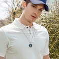 thumbnail image 2 of Dorunmo Saint Jude Necklace with Abalone Shell 925 Sterling Silver St Jude Medal Religious Amulet Jewelry Gifts for Men Women, 2 of 6