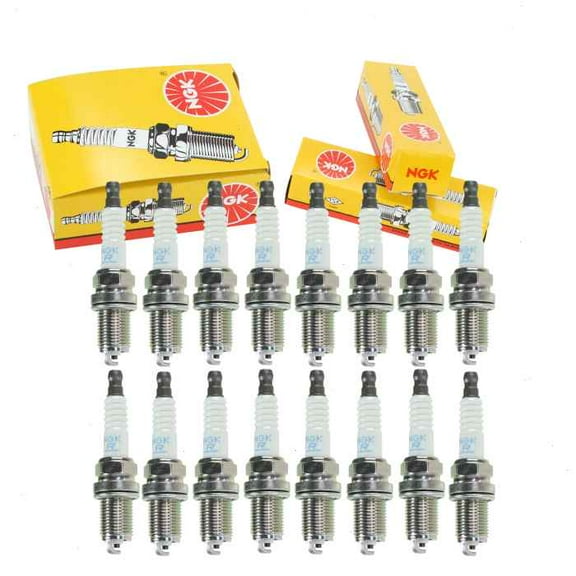 16 pc NGK Standard Spark Plugs compatible with Mercedes-Benz C55 AMG 5.5L V8 2005-2006