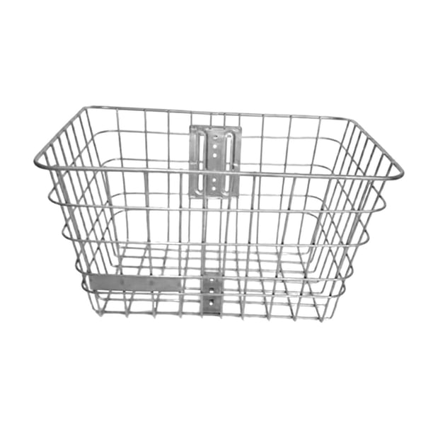 Cesta para bicicleta eléctrica, cesta para bicicleta, práctica cesta de almacenamiento para bicicletas. Plata