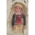 thumbnail image 2 of Tadeusz Makowski 11x14 Gold Ornate Wood Frame and Double Matted Museum Art Print Titled - Little Girl in a Red Waistcoat (1926), 2 of 4