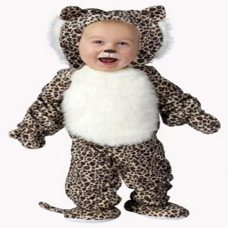 Fun World Costumes Baby's Li'L Leopard Infant Costume, Brown/Black/White, Small