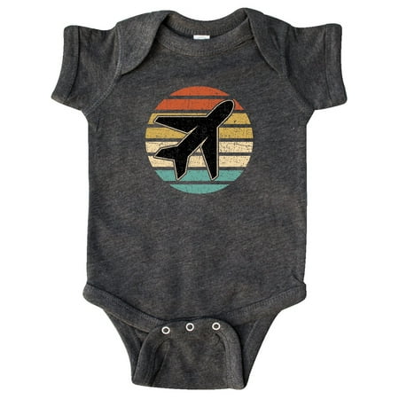 

Inktastic Airplane Pilot Vintage Sunset Gift Baby Boy or Baby Girl Bodysuit