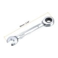 thumbnail image 2 of Uxcell 8mm Stubby Ratcheting Combination Wrench Metric 72 Teeth 12 Point Box Ended Tools, CR-V 2 Pack, 2 of 6