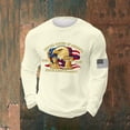 thumbnail image 2 of Fourth of July Shirts for Men 1776-2026 250th Anniversary Sweatshirt Patriotic Long Sleeve Shirts Waffle Crewneck Pullover Lightweight, 2 of 3