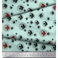 thumbnail image 2 of Soimoi Green Cotton Voile Fabric Fish Ocean Print Sewing Fabric Yard 42 Inch Wide, 2 of 3