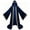 Blue, variant on Velvet Hooded Robe Stripe Front Premium Soft Velvet Rich Solid Color Halloween Themed Party Dress Up Costume Adult Men And Women