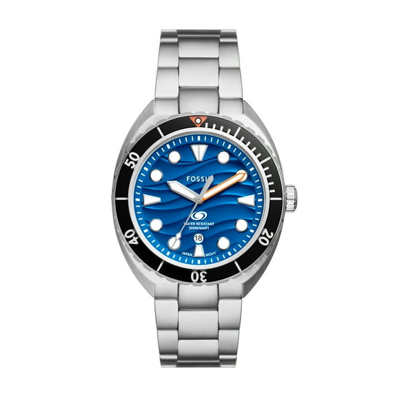 Fossil Men's Breaker Three-Hand Date, Stainless Steel Watch