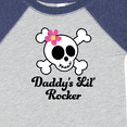 thumbnail image 4 of Inktastic Daddy's Little Rocker Skull Girls Baby Bodysuit, 4 of 5