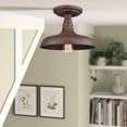 thumbnail image 2 of DANXU Lighting Vintage Industrial Retro Rustic Metal Barn Rust Color Ceiling Light, 2 of 7