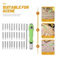 thumbnail image 6 of 32 in 1 Bit Magnetic Screwdriver Bit Sets Repair Tool Vanadium Steel Assortment Set (Green), 6 of 6