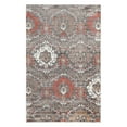 thumbnail image 2 of Superior Oriental Vintage Floral Damask Power-loom Indoor Area Rug, 8'x10', Rust, 2 of 6