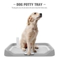 thumbnail image 2 of LEEYNEER OFFIGAM Dog Litter Boxes Potty Tray Grey ABS 1Pcs Pee Holder, 2 of 6