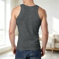 thumbnail image 2 of Eltusu Men's Gym Tank Tops, Basic Tight Summer Muscle Sleeveless Shirts Dark Gray Size S, 2 of 7