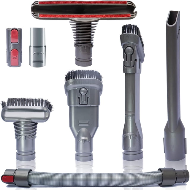 Manguera de Extensión Flexible y Accesorios de Vacío - Piezas de Repuesto para Dyson V11 V10 V8 V7 V6 DC74 DC62 DC59 DC44 - Accesorios de Aspiradora Cepillo Polvoriento