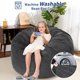 thumbnail image 2 of Yeshouse Sillón puf grande convertible en cama con relleno, 2 en 1, para adultos con funda de pana lavable, sofá cama para sala de estar y dormitorio, 2 of 8