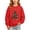 Red, variant on Wilark Girls Christmas Sweatshirts Size 3-14, Long Sleeve Pullover Crew Neck Fleece Warm Kids Festival Tops Red
