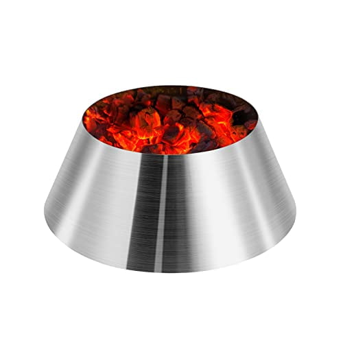 QuliMetal BBQ Whirlpool for Weber Kettle 22 26.75 Inches WSM, Big Green Egg, Kamado Joe, Weber Smokey Mountain Charcoal Briquet Holders, Stainless Steel BBQ Ket