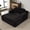 Black, variant on Aemeios 60" Oversized Chaise Lounge, Indoor Cloud Plush Corduroy Floor Sofa Bed, Wide Seat No Assembly Couch for Living Room, Black