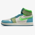 thumbnail image 1 of Ni - ke Ni - ke Women's Air Jordan 1 Zoom Air Comfort 2 Shoes 'Blue/Oil Green' (DV1305-433), 1 of 5